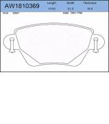 Комплект тормозных колодок AYWIPARTS AW1810369 Комплект тормозных колодок AYWIPARTS AW1810369