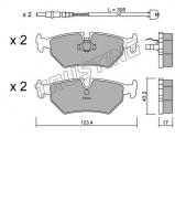 Комплект тормозных колодок TRUSTING 182.1W Комплект тормозных колодок TRUSTING 182.1W