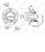 Комплект подшипника LYNXauto WH-1086