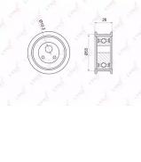 Ролик LYNXauto PB-1025 Ролик LYNXauto PB-1025