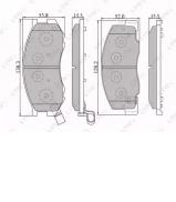 Комплект тормозных колодок LYNXauto BD-7515 Комплект тормозных колодок LYNXauto BD-7515