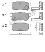 Комплект тормозных колодок TRUSTING 173.1 Комплект тормозных колодок TRUSTING 173.1