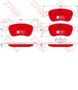 Комплект тормозных колодок TRW GDB1789DTE Комплект тормозных колодок TRW GDB1789DTE