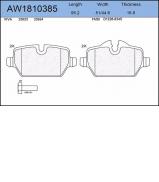 Комплект тормозных колодок AYWIPARTS AW1810385 Комплект тормозных колодок AYWIPARTS AW1810385