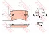 Комплект тормозных колодок TRW GDB2107 Комплект тормозных колодок TRW GDB2107
