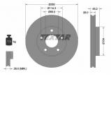 Тормозной диск TEXTAR 92109403 Тормозной диск TEXTAR 92109403
