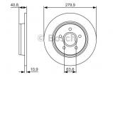 Тормозной диск BOSCH 0 986 479 S49 Тормозной диск BOSCH 0 986 479 S49