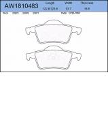 Комплект тормозных колодок AYWIPARTS AW1810483 Комплект тормозных колодок AYWIPARTS AW1810483