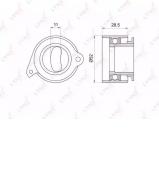 Ролик LYNXauto PB-1044 Ролик LYNXauto PB-1044