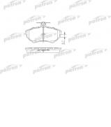 Комплект тормозных колодок PATRON PBP1312 Комплект тормозных колодок PATRON PBP1312