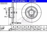 Тормозной диск ATE 24.0113-0194.1 Тормозной диск ATE 24.0113-0194.1