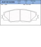 Комплект тормозных колодок AYWIPARTS AW1810299 Комплект тормозных колодок AYWIPARTS AW1810299