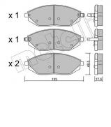 Комплект тормозных колодок METELLI 22-0908-0 Комплект тормозных колодок METELLI 22-0908-0