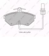 Комплект тормозных колодок LYNXauto BD-1215 Комплект тормозных колодок LYNXauto BD-1215