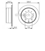 Тормозной диск BOSCH 0 986 479 R15 Тормозной диск BOSCH 0 986 479 R15