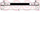 Шлангопровод BREMBO T 85 041 Шлангопровод BREMBO T 85 041