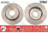 Тормозной диск TRW DF3021 Тормозной диск TRW DF3021