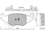 Комплект тормозных колодок METELLI 22-0047-0K Комплект тормозных колодок METELLI 22-0047-0K