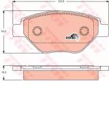 Комплект тормозных колодок TRW GDB1571 Комплект тормозных колодок TRW GDB1571