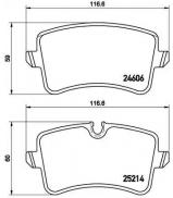 Комплект тормозных колодок BREMBO P 85 119 Комплект тормозных колодок BREMBO P 85 119