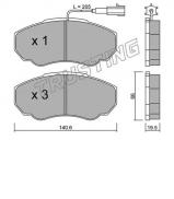 Комплект тормозных колодок TRUSTING 334.0 Комплект тормозных колодок TRUSTING 334.0