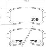 Комплект тормозных колодок NISSHINBO NP6025 Комплект тормозных колодок NISSHINBO NP6025