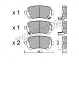Комплект тормозных колодок TRUSTING 881.0 Комплект тормозных колодок TRUSTING 881.0