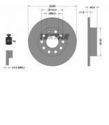 Тормозной диск TEXTAR 92121103 Тормозной диск TEXTAR 92121103