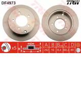 Тормозной диск TRW DF4973 Тормозной диск TRW DF4973
