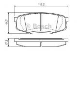 Комплект тормозных колодок BOSCH 0 986 494 380 Комплект тормозных колодок BOSCH 0 986 494 380