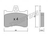 Комплект тормозных колодок TRUSTING 547.0 Комплект тормозных колодок TRUSTING 547.0