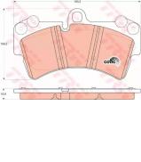 Комплект тормозных колодок TRW GDB1548 Комплект тормозных колодок TRW GDB1548