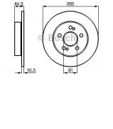 Тормозной диск BOSCH 0 986 478 758 Тормозной диск BOSCH 0 986 478 758