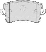 Комплект тормозных колодок FERODO FDB4190 Комплект тормозных колодок FERODO FDB4190