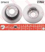 Тормозной диск TRW DF6412 Тормозной диск TRW DF6412