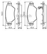 Комплект тормозных колодок BOSCH 0 986 495 250 Комплект тормозных колодок BOSCH 0 986 495 250
