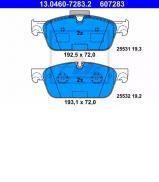 Комплект тормозных колодок ATE 13.0460-7283.2 Комплект тормозных колодок ATE 13.0460-7283.2
