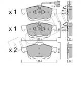 Комплект тормозных колодок METELLI 22-0824-0 Комплект тормозных колодок METELLI 22-0824-0