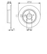 Тормозной диск BOSCH 0 986 479 S51 Тормозной диск BOSCH 0 986 479 S51