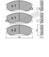 Комплект тормозных колодок TRUSTING 373.0 Комплект тормозных колодок TRUSTING 373.0