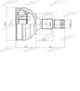 Шарнирный комплект PATRON PCV1177 Шарнирный комплект PATRON PCV1177