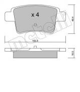 Комплект тормозных колодок METELLI 22-0801-0 Комплект тормозных колодок METELLI 22-0801-0