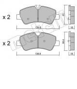 Комплект тормозных колодок METELLI 22-0991-0 Комплект тормозных колодок METELLI 22-0991-0