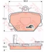 Комплект тормозных колодок TRW GDB1365 Комплект тормозных колодок TRW GDB1365