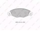 Комплект тормозных колодок LYNXauto BD-2209 Комплект тормозных колодок LYNXauto BD-2209