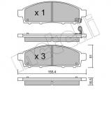 Комплект тормозных колодок METELLI 22-0791-0 Комплект тормозных колодок METELLI 22-0791-0