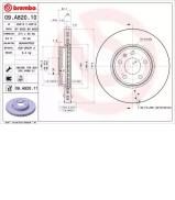 Тормозной диск BREMBO 09.A820.11 Тормозной диск BREMBO 09.A820.11