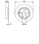 Тормозной диск BOSCH 0 986 479 738 Тормозной диск BOSCH 0 986 479 738