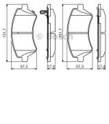 Комплект тормозных колодок BOSCH 0 986 495 243 Комплект тормозных колодок BOSCH 0 986 495 243