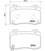 Комплект тормозных колодок BREMBO P 30 074 Комплект тормозных колодок BREMBO P 30 074